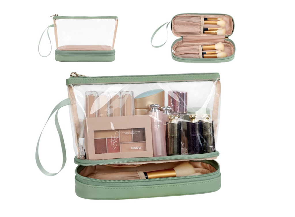 transparent makeup case, small makeup bag